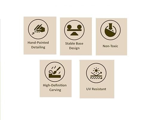 Resin Lord Ganesha Idol Car Dashboard 5x5cm (Maroon)