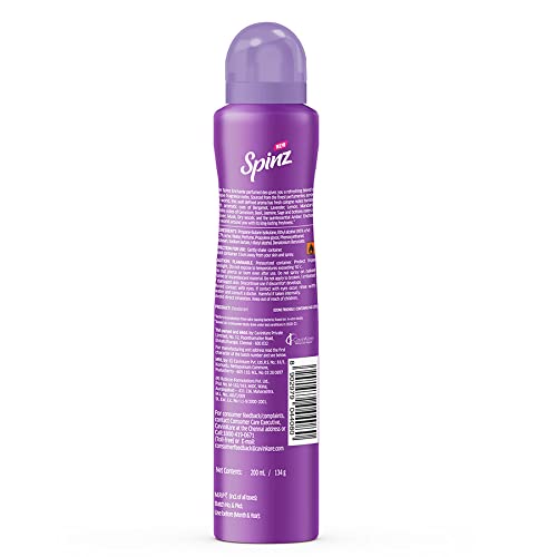 Spinz Enchante Perfumed Deo for Women | International Floral Fragrance | Long-Lasting Freshness & 24H Odour Protection Body Spray | 200ml