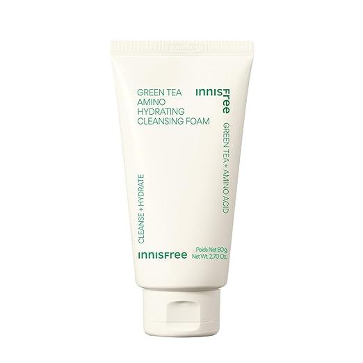 Innisfree Green Tea Amino Acid Foam Cleanser - Hydrating, Soft & Rich Cleanser For Daily Use