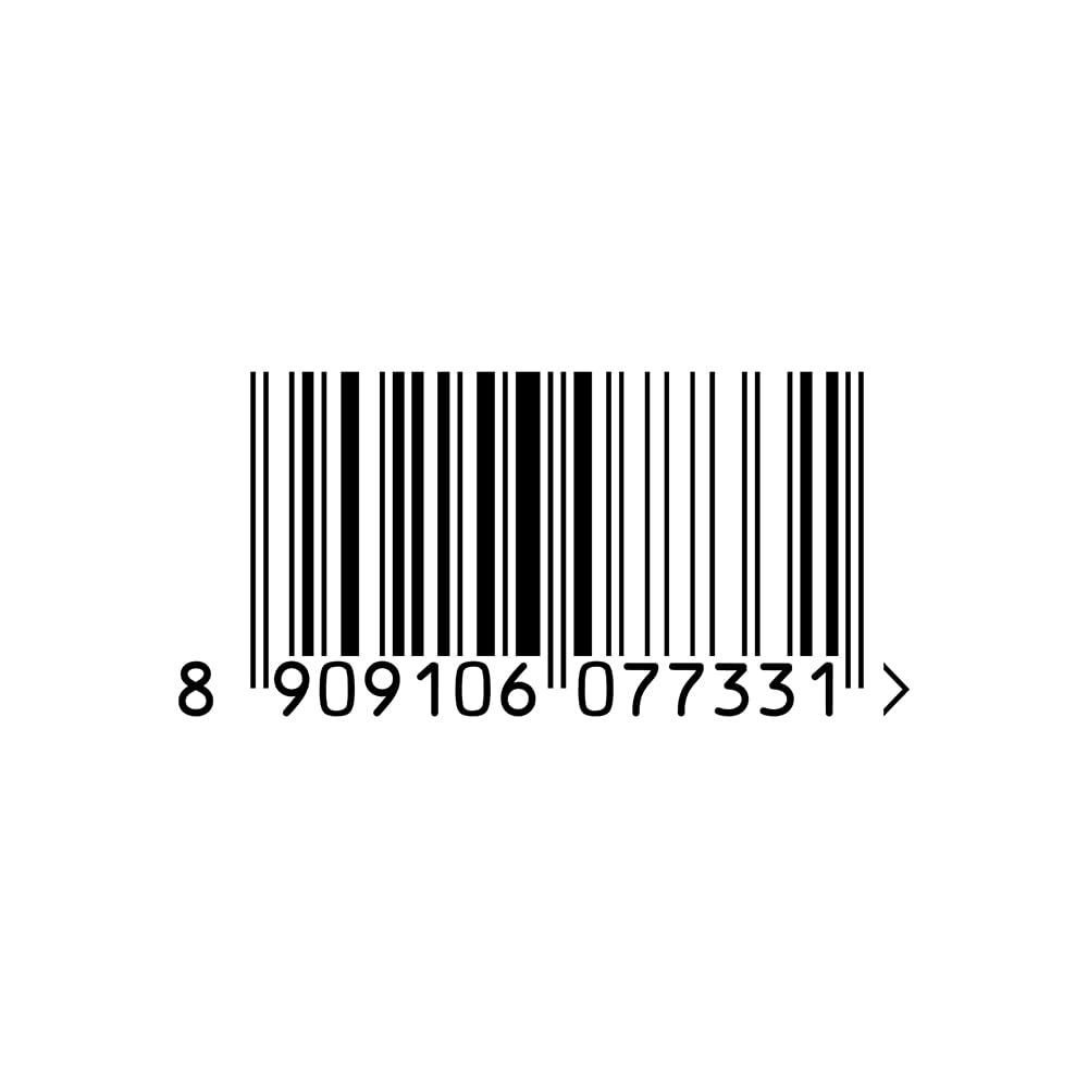 Barcode with a series of numbers on a white background