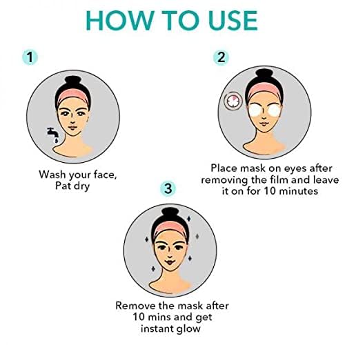 O3+ Power Brightening Eye Cellulose Mask for Collagen Whitening Moisturizing Under Eye Dark Circle Remover sheet mask (Single use only) 5G