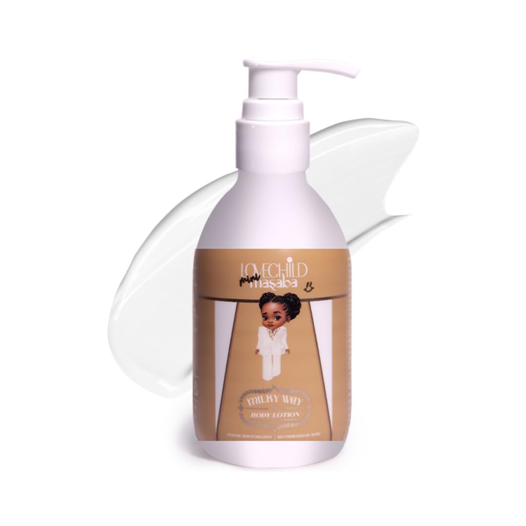 LoveChild Masaba Milky Way Body Lotion, Mini Masaba Mothercare, Intense Hydration with Shea Butters | Enriched with Squalane | Calms, Heals, & Rehydrates Dry Skin | 150ml