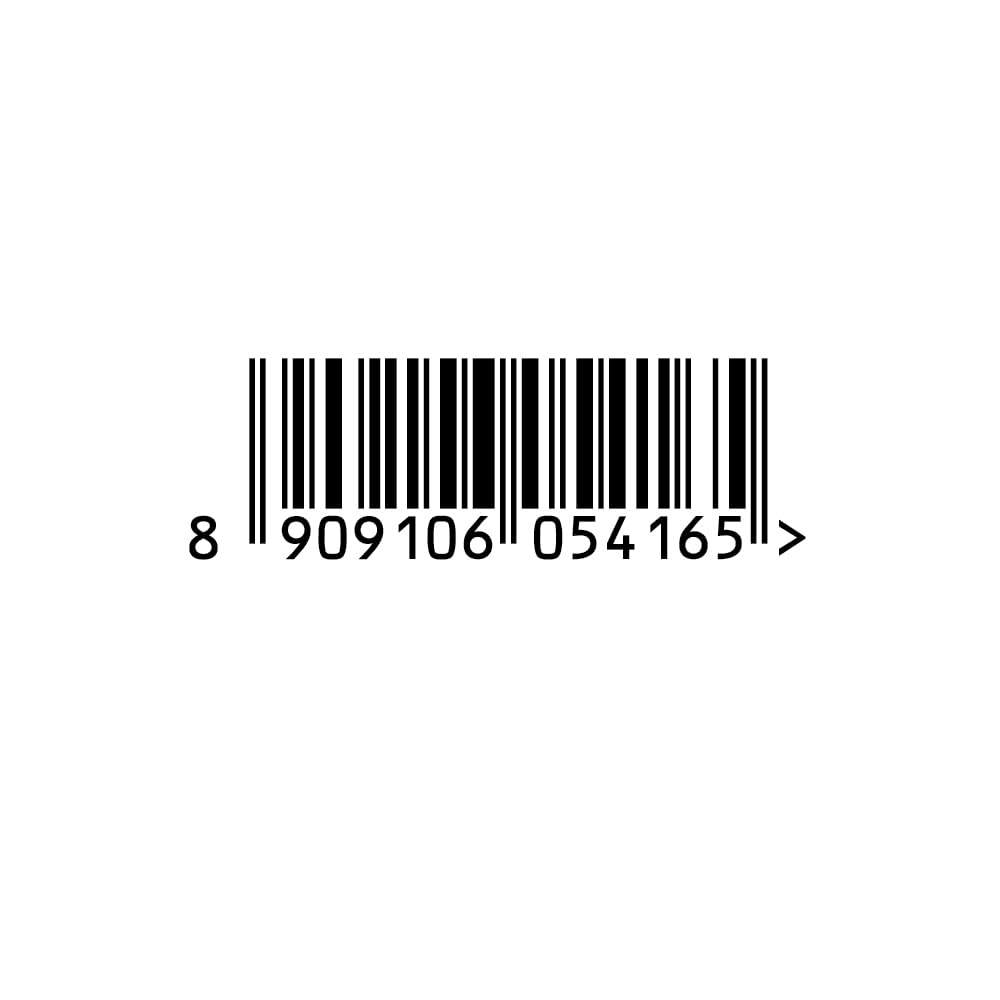 Barcode with a sequence of numbers on a white background