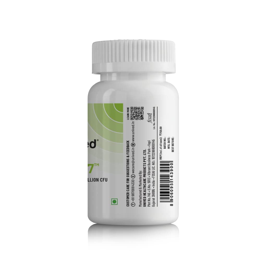 Zephivo Unived Flora-17™ | Vegan Probiotics with 17 Billion Active Multi-Strain Cultures per Capsule | Digestive, Immune, and Gut Health | for Athletes & Active Individuals | One Month Supply