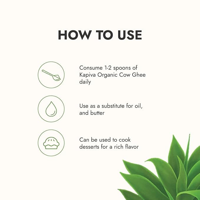 Kapiva 100% Organic Ghee - Good Fats For Healthy Heart - Keto Diet Friendly, 500 Ml