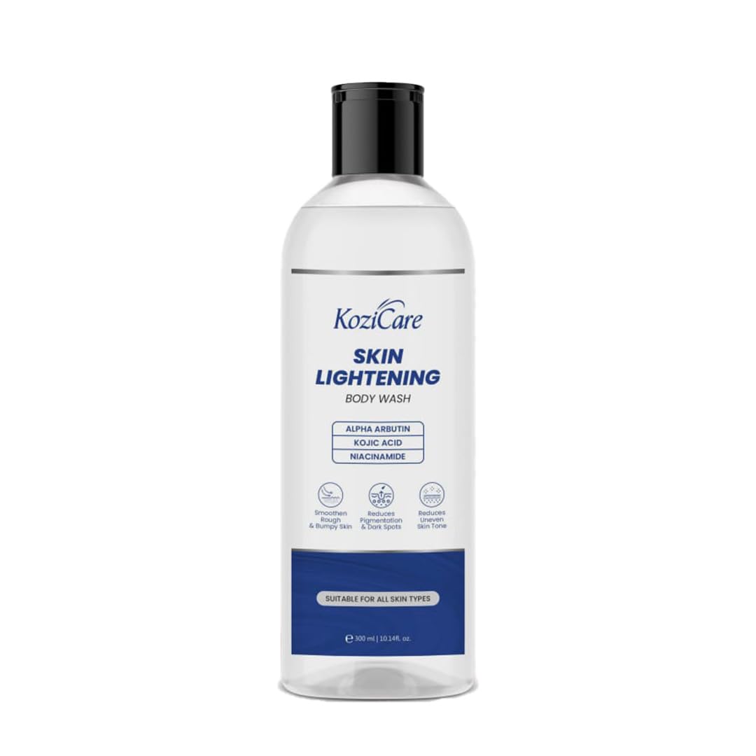 Kozicare Soap Skin Lightening Body Wash Gel | Alpha Arbutin, Niacinamide & Kojic Acid | Helps Reduces Pigmentation, Dark Spots & Uneven SkinTone |For Men & Women - 300 Ml