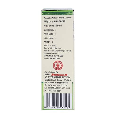 Baidyanath Jhansi Anu Taila 20ml