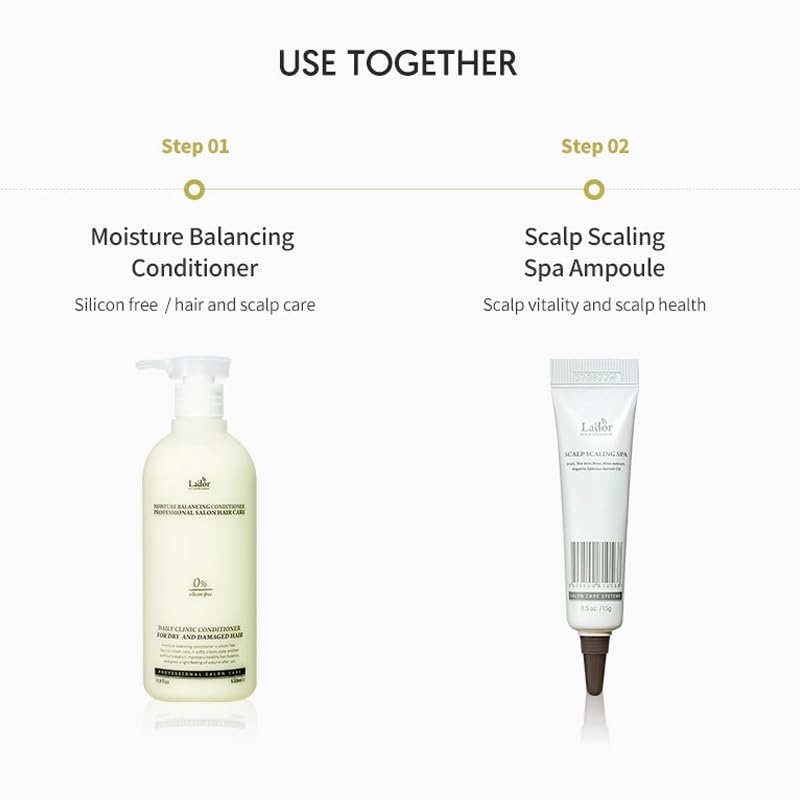 LADOR Moisture Balancing Conditioner (100ml) Enhance Volume, Smoothness & Shine | Hydrating, Cooling & Soothing Sensation Hair Conditioner | Suitable for Dry, Dull & Frizzy Hair