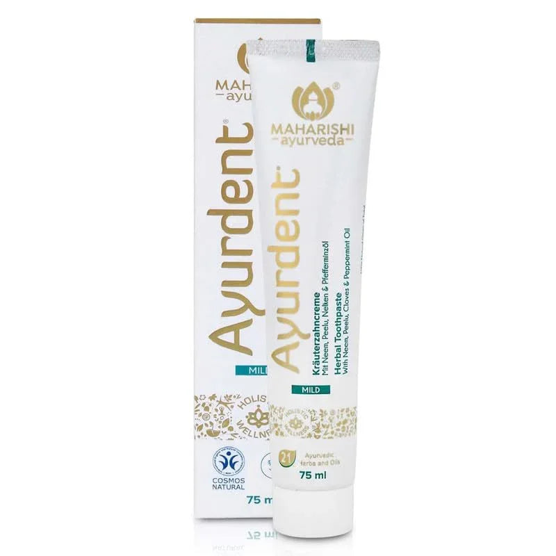 Zephivo Maharishi Ayurveda Ayurdent Toothpaste, Unique Saliva Balancing Formula, for Toothache, Bleeding Gums, Sensitivity, Cavities, Plaque & Bad breath, Non Foaming, No SLS & Fluoride