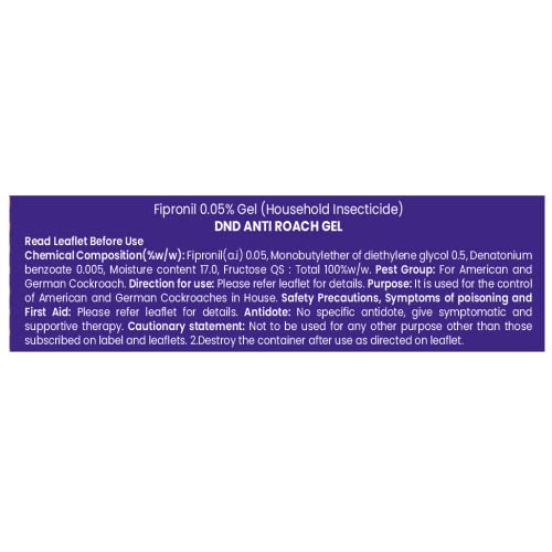 DND Secure Roach Shield Gel - Anti Cockroach Gel | Roach Repellent | 45-Day Shield against Cockroaches | Pack of 1-32 g