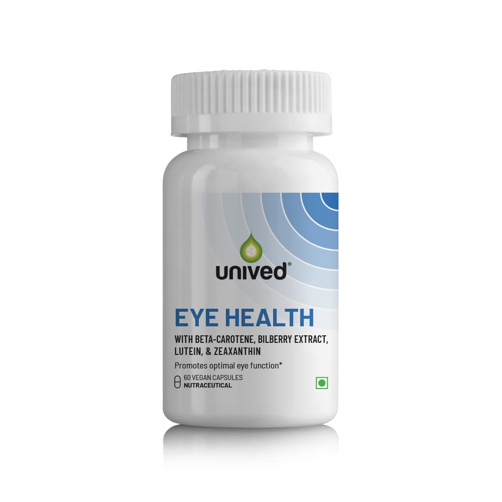 Zephivo Unived Eye Health | Lute-gen® & Zea-Gen® (Lutein : Zeaxantin), Grape Seed Extract, Vegan Vitamins D3, B12, A, and Zinc | for Macular Degeneration, Blue Light, Dry Eyes, Vision Support | 60 Caps