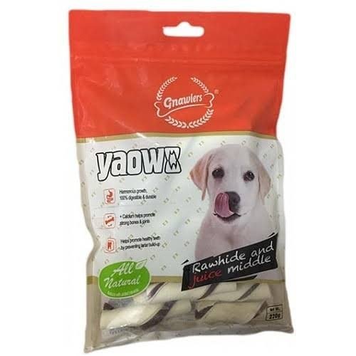 Goofy Tails Goofy Tails Gnawlers Rawhide All Natural Stix Roll Dog Treats 5" (220 G),All Life Stages