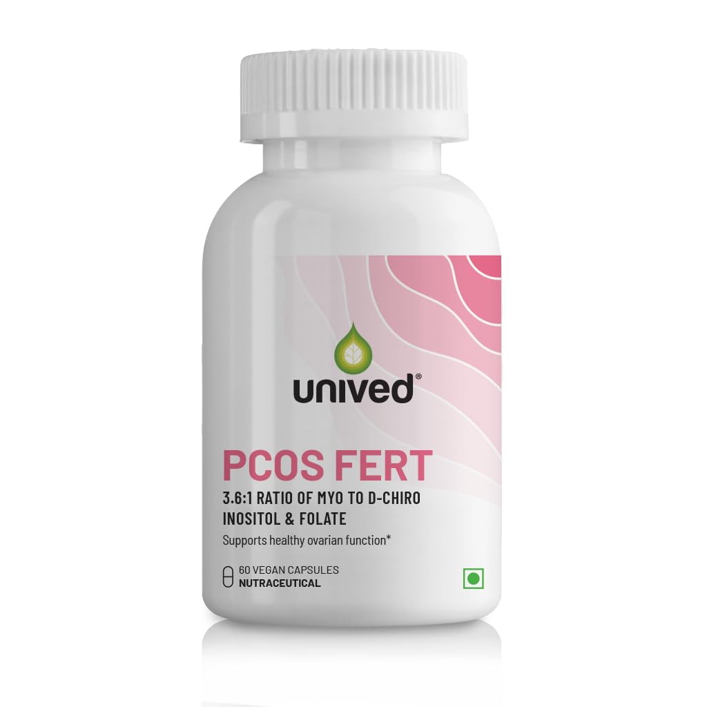 Zephivo Unived PCOS Fert, 3.6:1 Myo-Inositol to D-Chiro-Inositol with Natural Caronisitol®, Supports Healthy Ovarian Function, One Month Supply