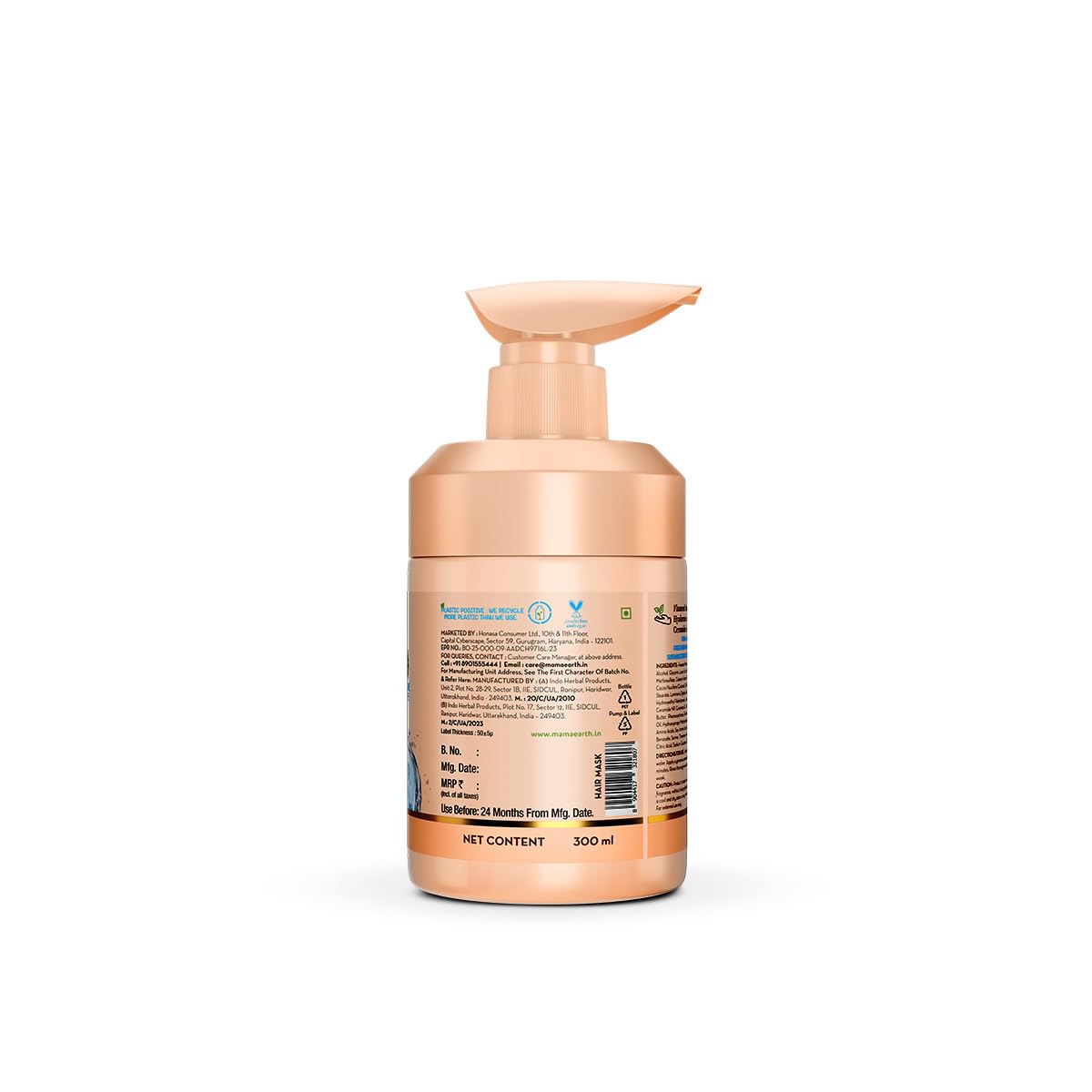 Mamaearth Flaxseed Damage Repair Hair Mask with 5% Flaxseed, 1% Hyaluronic Acid, Ceramides for Soft, Smooth, Shiny Hair - 300 ml | 100% Damage Repair | For Dry & Frizzy Hair | Sulphate & Paraben Free