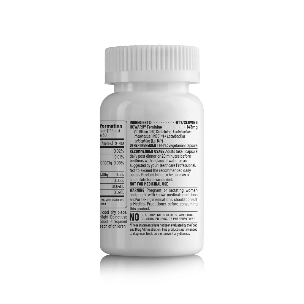 Zephivo Unived Vaginal Flora | Probiotic Strains that Promote Vaginal PH & Microbiota | To Support & Restore Vaginal Health | 30 Vegan Capsules