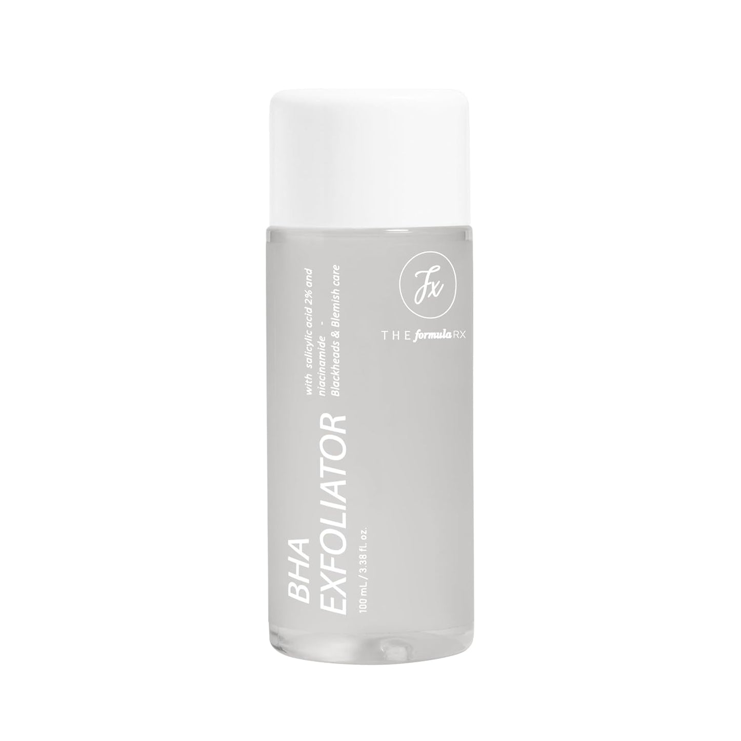 The Formularx 2% BHA Exfoliating Serum, 2% Salicylic Acid, and Niacinamide Face Serum for Acne Prone Skin and Blackheads,Suitable for Oily Skin, Beginner and Sensitive Skin Friendly, 100ml
