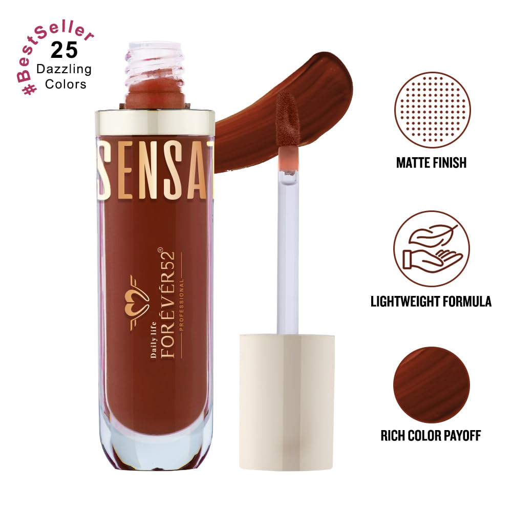Daily Life Forever52 Sensational Lip | Matte Liquid Lipstick -Maple Brown-017