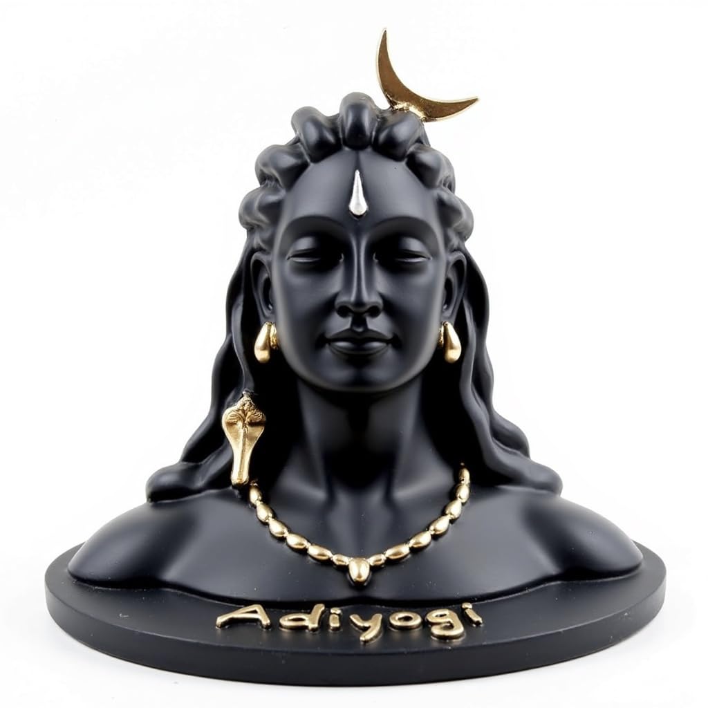 UNOVATE Adiyogi Statue for Car Dashboard, Adiyogi Statue - 3 Inch Shiv Idol