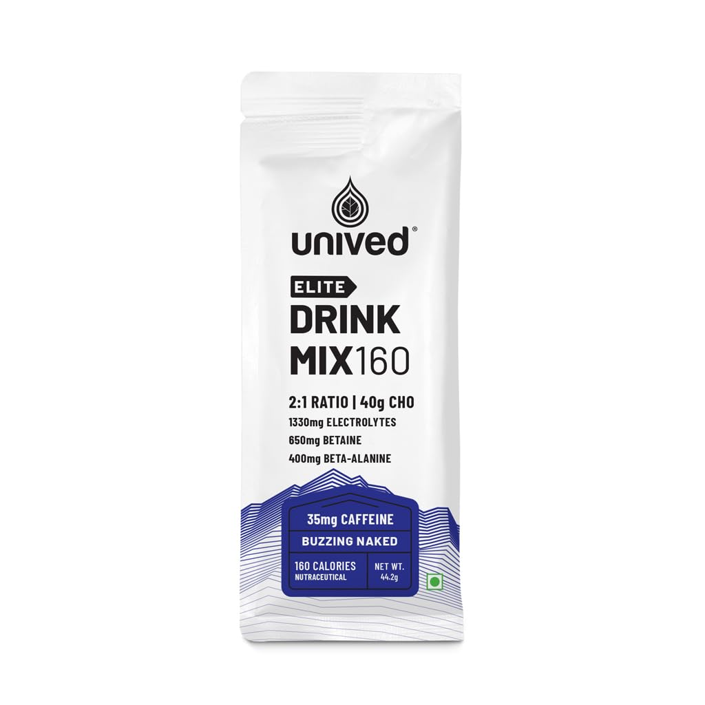 Zephivo Unived Elite Drink Mix 160 | Isotonic Energy Drink | 2:1 Ratio & 40g Carbohydrates with Betaine & Beta-Alanine | Endurance Athletes Sports Drink
