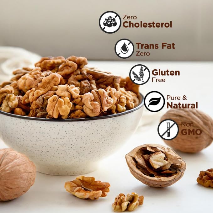 Open Secret Premium Walnut | 200g | Walnuts, Walnuts Without Shell, Akhrot, walnut Kernel, Dry Fruits, Healthy Snacks, Walnut Kernel with Gluten Free Healthy Lifestyle, High Fibre (Pack of 1)