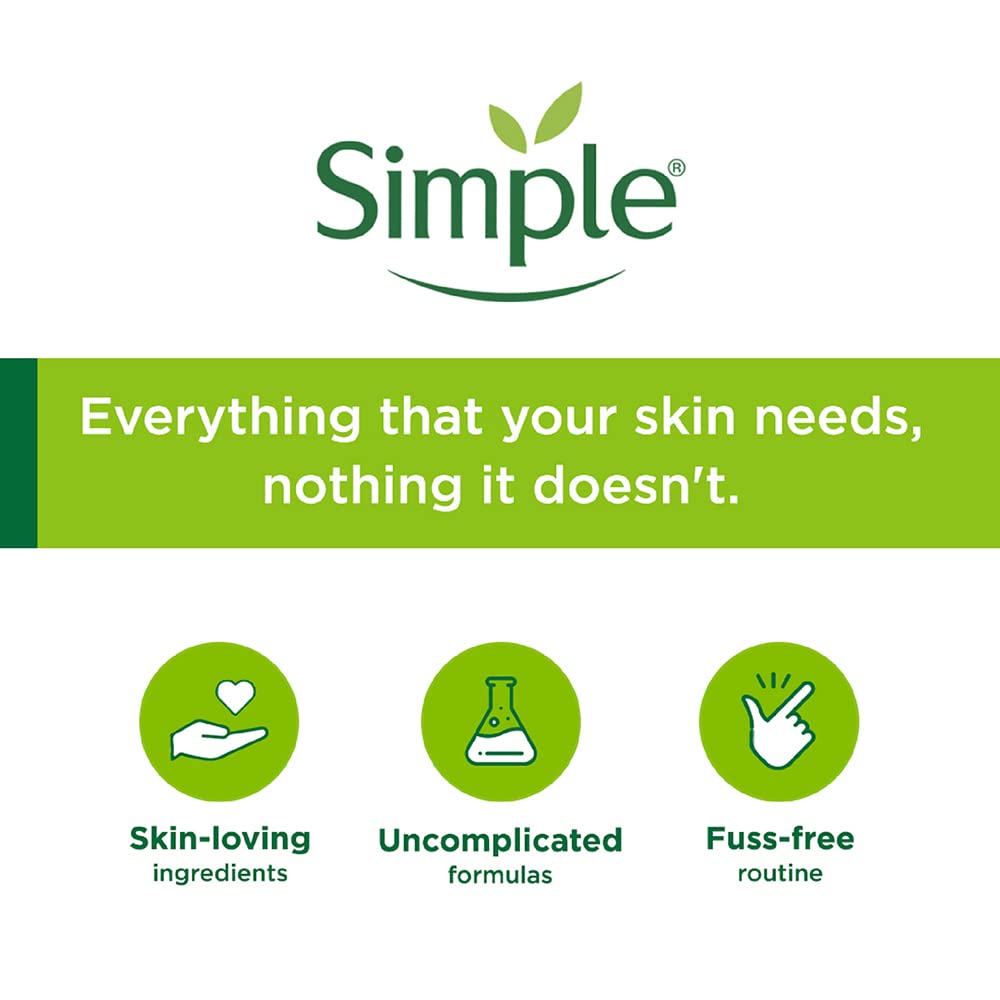 Simple Kind To Skin Moisturising Facial Wash 150 ml | 100% Soap-Free Facewash that leaves your skin moisturised | For normal to dry skin