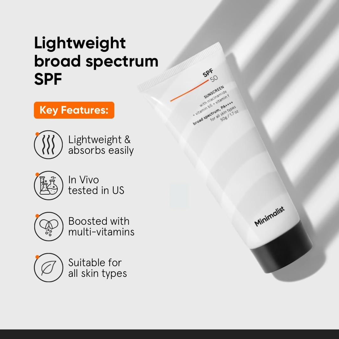 Minimalist Brightening & SPF Skincare Gift Set | Premium Gift Kit for Women & Men | Serum & Sunscreen Combo
