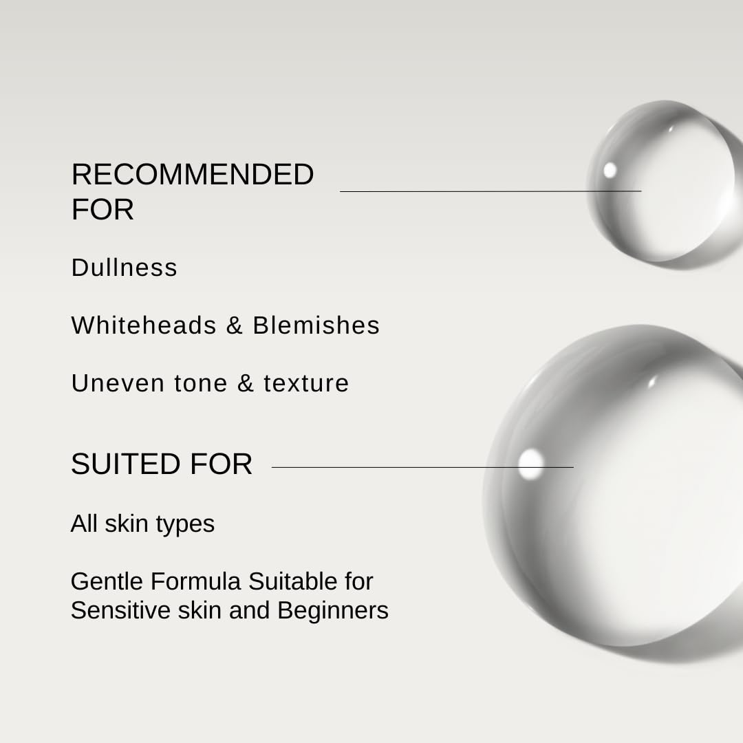 The Formularx 6% Aha Bha Exfoliator(5% Glycolic & 1% Salicylic Acid)Exfoliating Serum For Whiteheads,Enlarged Pores,Dark Spots|Brightens & Smoothens Texture|For Oily,Combo,Acne Prone Skin 100 Ml