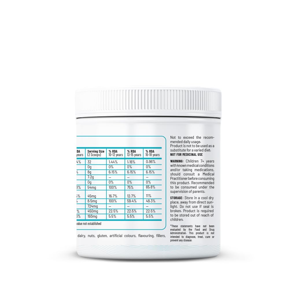 Zephivo Unived Junior’s Hydration Mix | For Young Athletes | For Energy and to Replenish Lost Electrolytes & to Rehydrate | Essential Electrolytes with Vitamin C & Zinc | Ages 7-18 (Unflavoured)