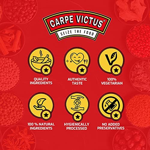 Carpe Victus Authentic Mumbai Vada Pav Masala Powder Pack of 2, Ready to Use Vadapaw Powder Mix, Wada Pao Dry Chutney Mix, Tasty & Spicy Flavor, Indian Seasoning and Masalas, 100 gms each