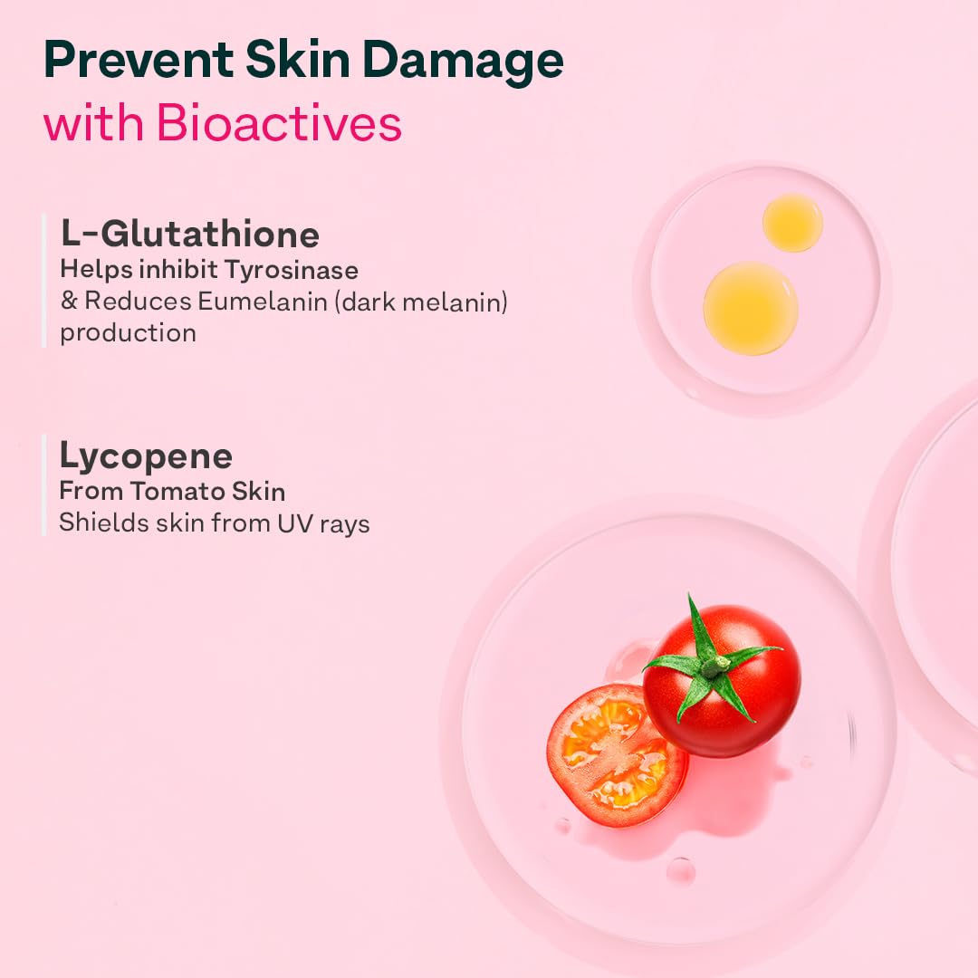 OZiva Bioactive Glutathione Tablets for Radiant Skin - 30 Effervescent Tablets (Pack of 2) | L-Glutathione, Lycopene, Vitamin C for Skin Glow & Anti-Pigmentation