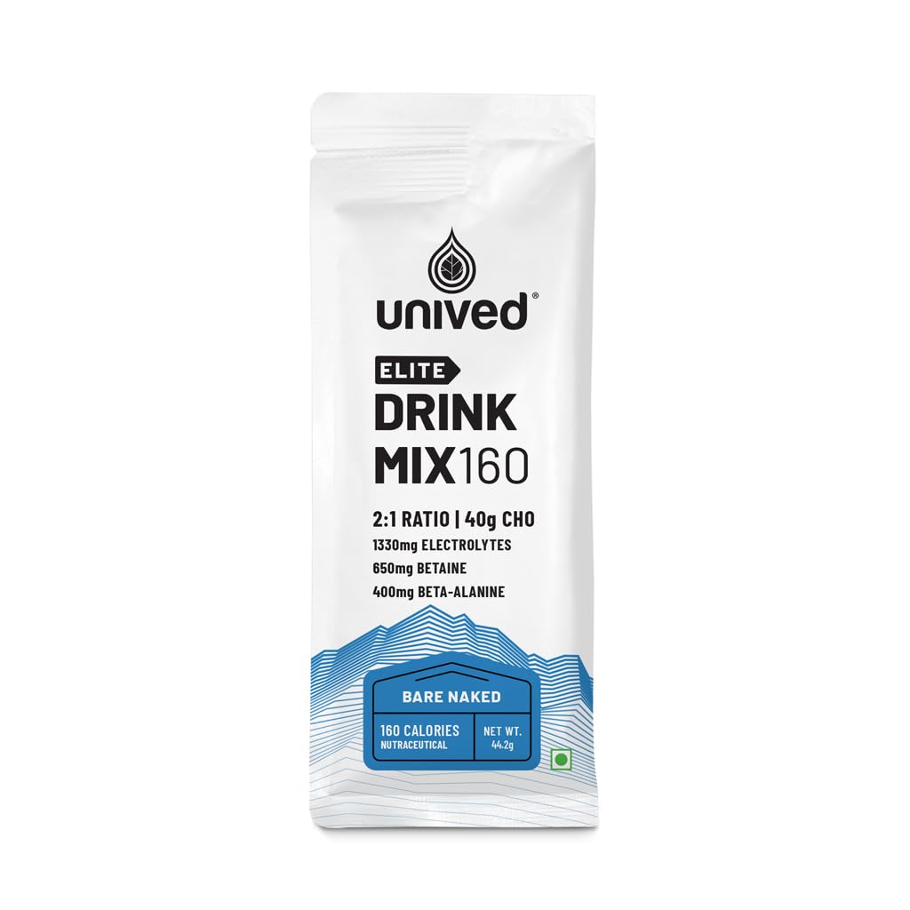 Zephivo Unived Elite Drink Mix 160 | Isotonic Energy Drink | 2:1 Ratio & 40g Carbohydrates with Betaine & Beta-Alanine | Endurance Athletes Sports Drink