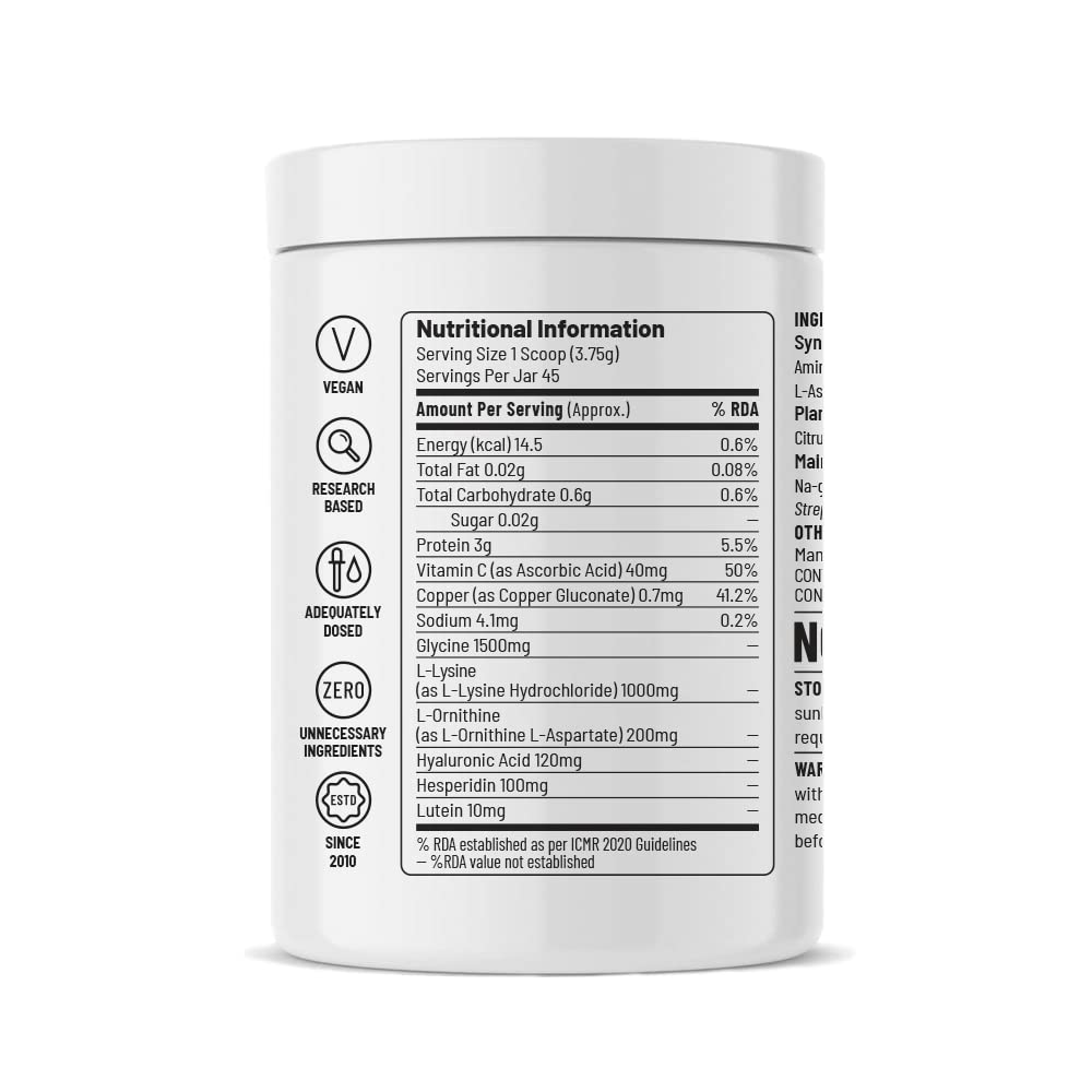 Zephivo Unived Vegan Collagen Builder,Research Based Formulation For Collagen Synthesis, Hydration, & Protection,For Men & Women, Skin, Hair, Bones, & Tissue, Strength & Health (Mango, 45 Servings) - Powder