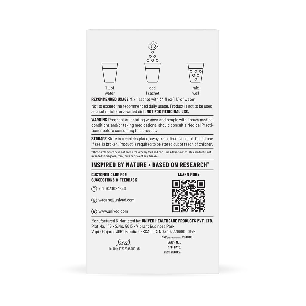 Zephivo Unived Daily Hydration – Enhanced Cellular Hydration (ECH) with Electrolytes, Supports Athletic Performance, Daily Wellness, and Optimal Fluid Balance – Family-Friendly, 20 Sachets
