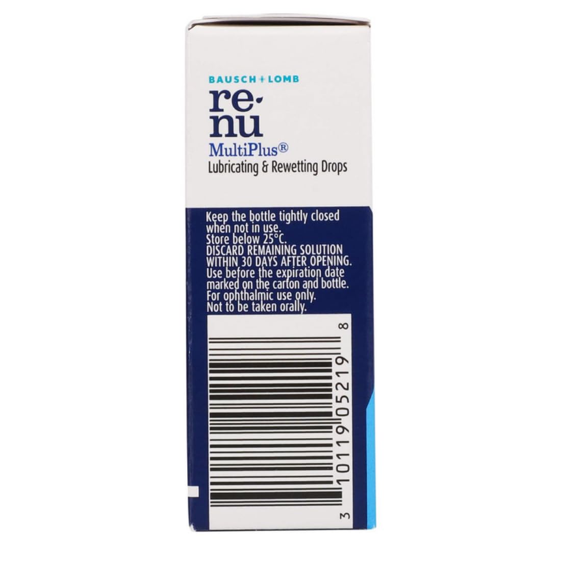 Bausch & Lomb Renu Multiplus Lubricating & Rewetting Drops, 8ml