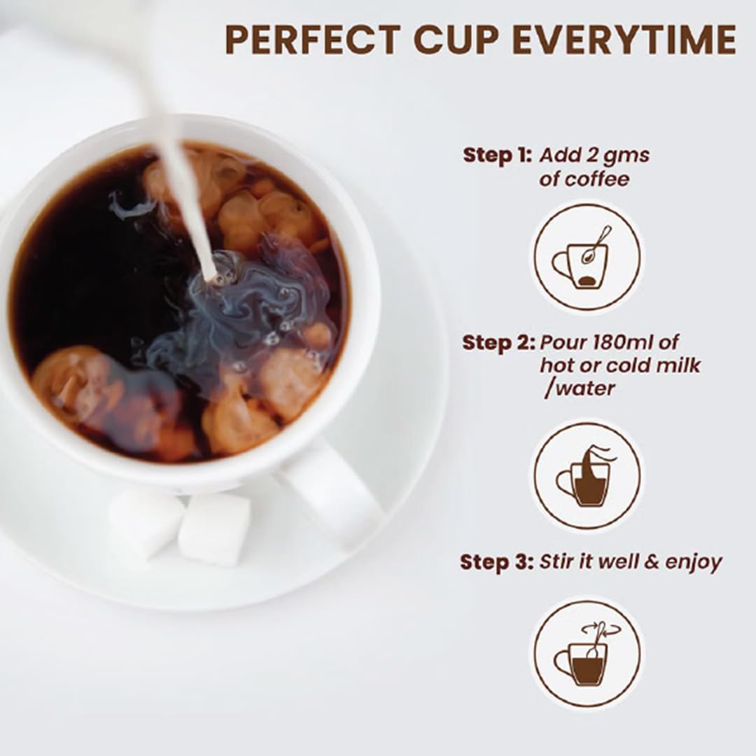 Bevzilla Hazelnut Flavoured Instant Coffee Powder - 200g | Premium Arabic Coffee | For Espresso, Latte & Cappucino | Enjoy Hot & Cold Coffee