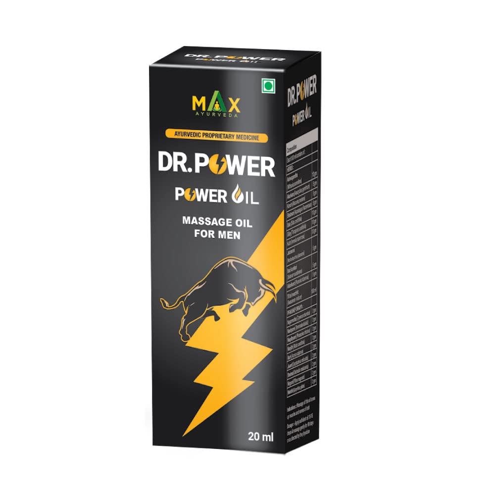 Max Ayurveda Dr Power Natural Herbal Massage Oil For Men - (20ml)