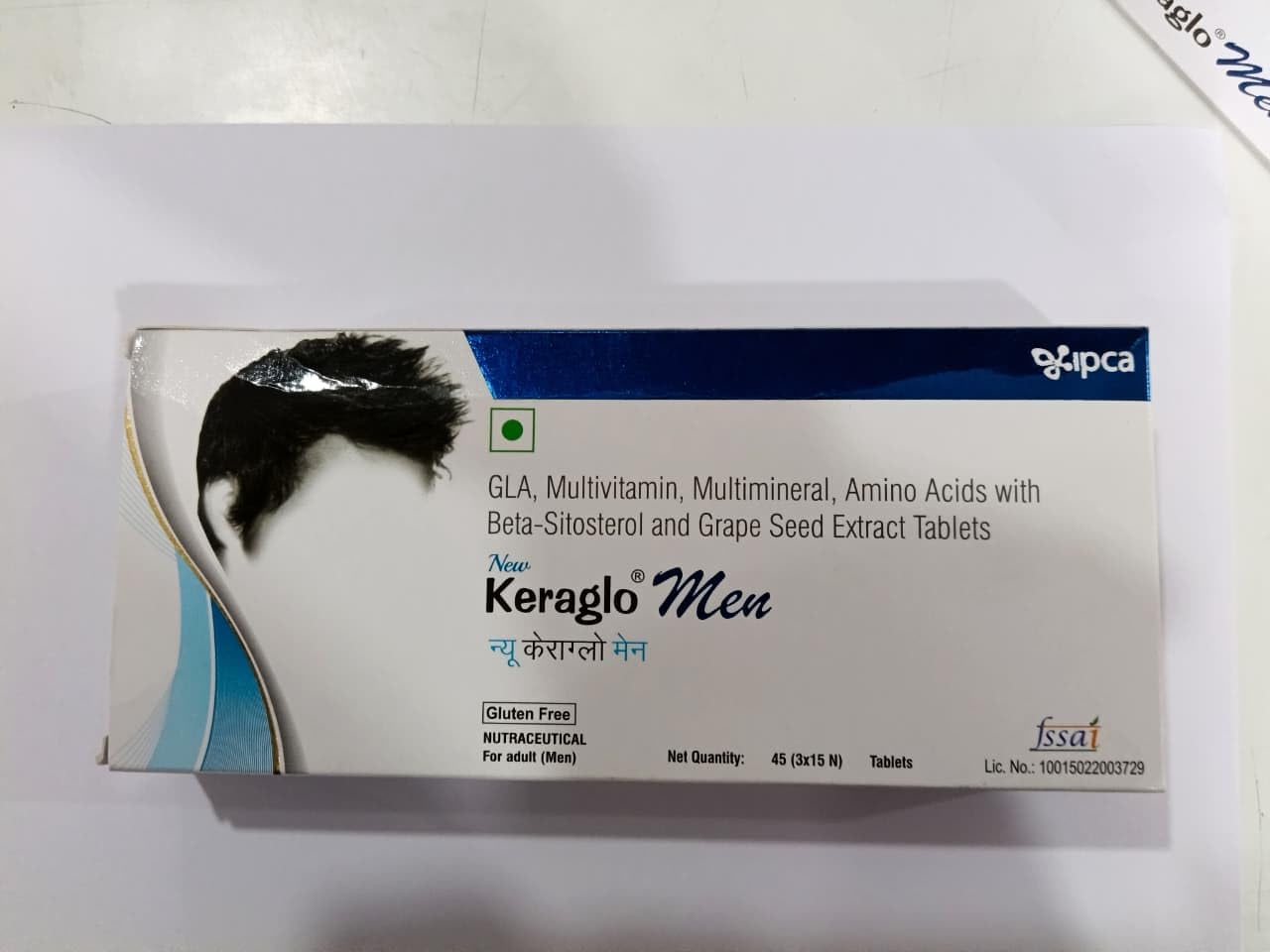 Keraglo Men Hair Nourishment Tablets (15 Tablets x 3 Strips) โ With Amino Acids, Antioxidants, Vitamins & Herbal Extracts โ Supports Scalp Health & Hair Strength โ Dietary Supplement