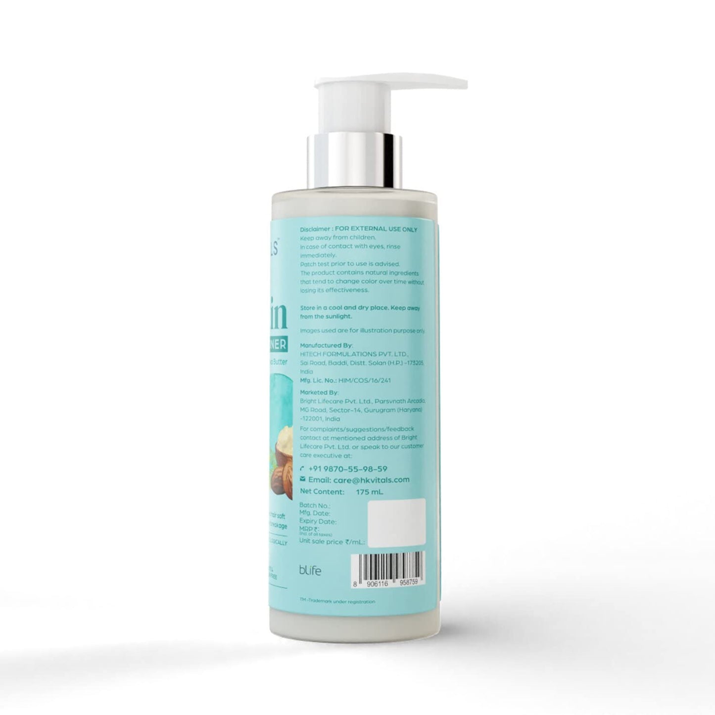 HK VITALS by HealthKart Biotin Anti Hair Fall Conditioner for Women & Men (175ml) | With Aloe Vera & Shea Butter | For Strong, Dry & Frizzy Hair, Prevents Hair Breakage