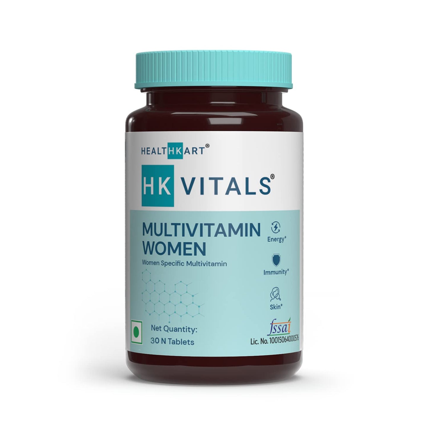 HealthKart HK Vitals Multivitamin For Women (30 Tablets) |With Zinc, Vitamin C, Vitamin D, Multiminerals & Ginseng Extract