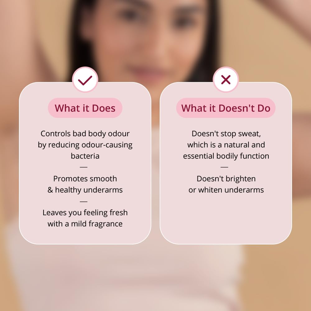Carmesi Natural Underarm Roll On Deodorant for Women | 95% Natural | Prevents Body Odour | No Alcohol & Aluminium | Floral Sunset - Soft Floral Fragrance | 50 ml