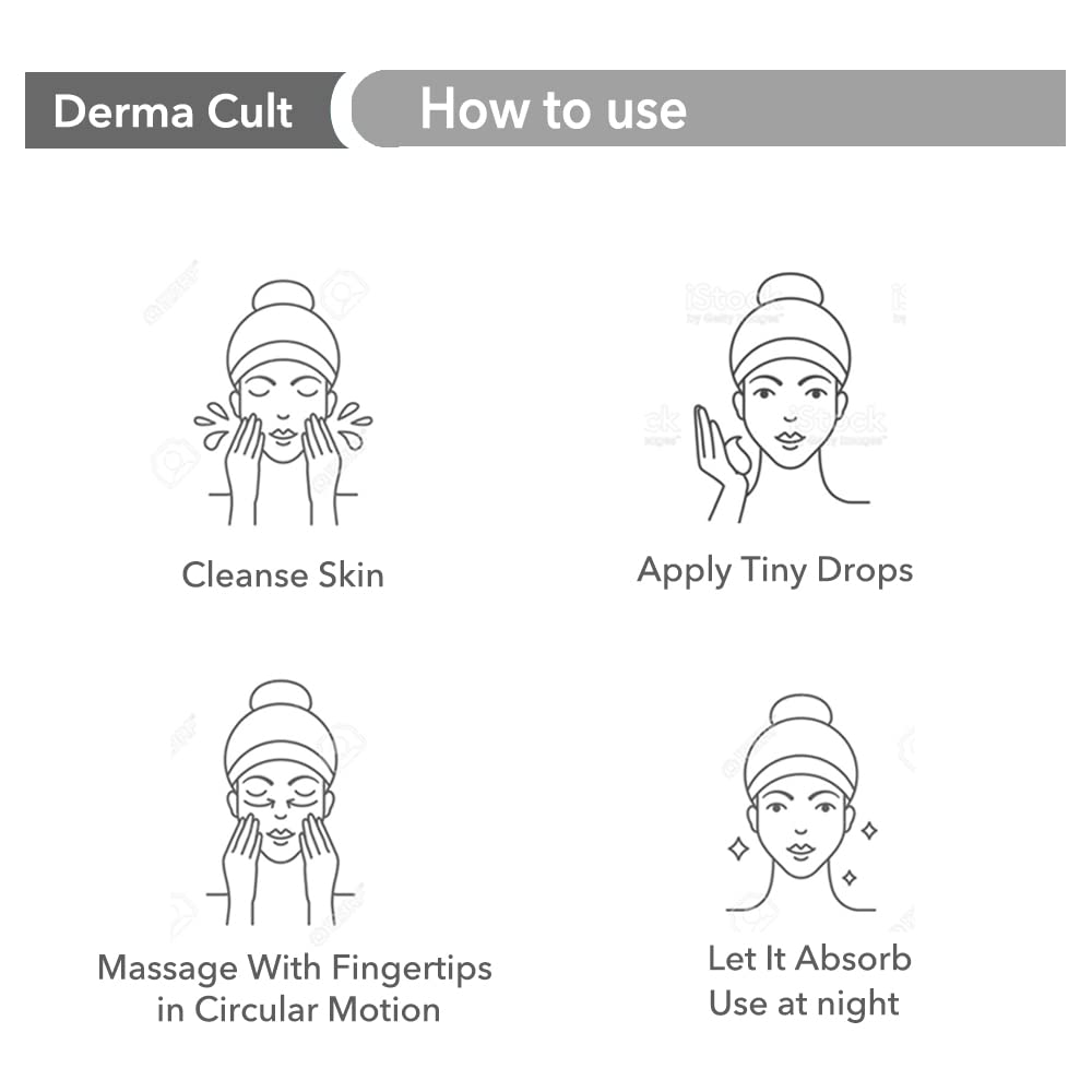 O3+ Derma Cult Retinol Cream Night Moisturizer for Wrinkles Radiance with Adaptogen, 25g