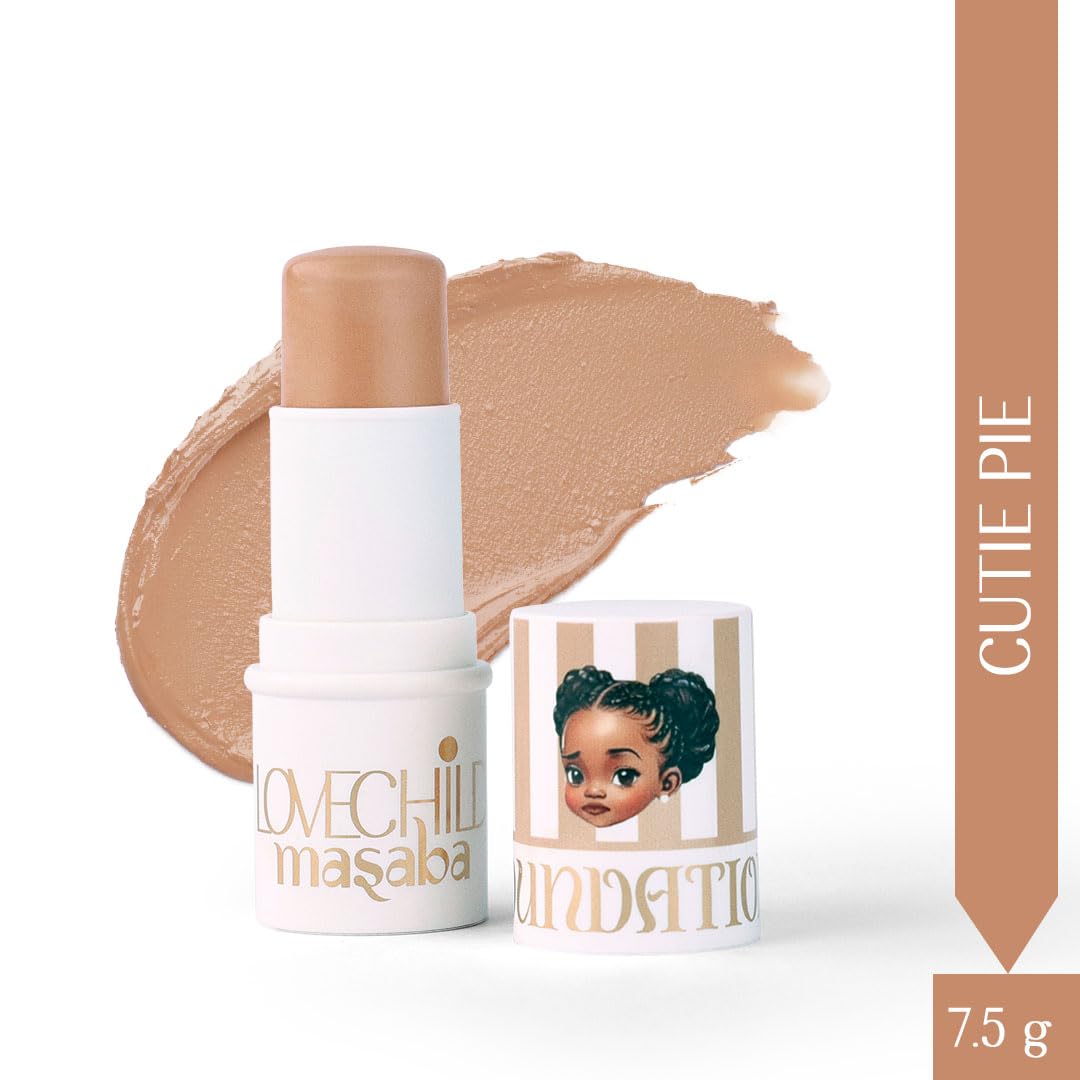 Lovechild Masaba All Mini Foundation Sticks, Makeup Stick For Effortless Coverage On-The-Go, Easy-To-Blend For Indian Skin Tone, Matte Finish With Full Coverage, Cutie Pie (Medium), 7.5G (Pack of 1)