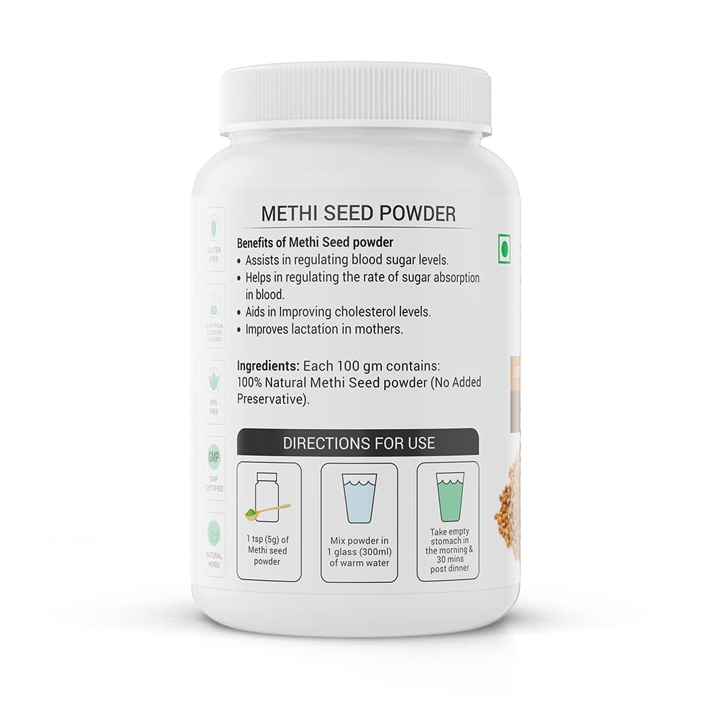 Krishna's Methi Seed Powder - 100 g | Preservative Free | Hair Care | Supports Digestion | Weight Management
