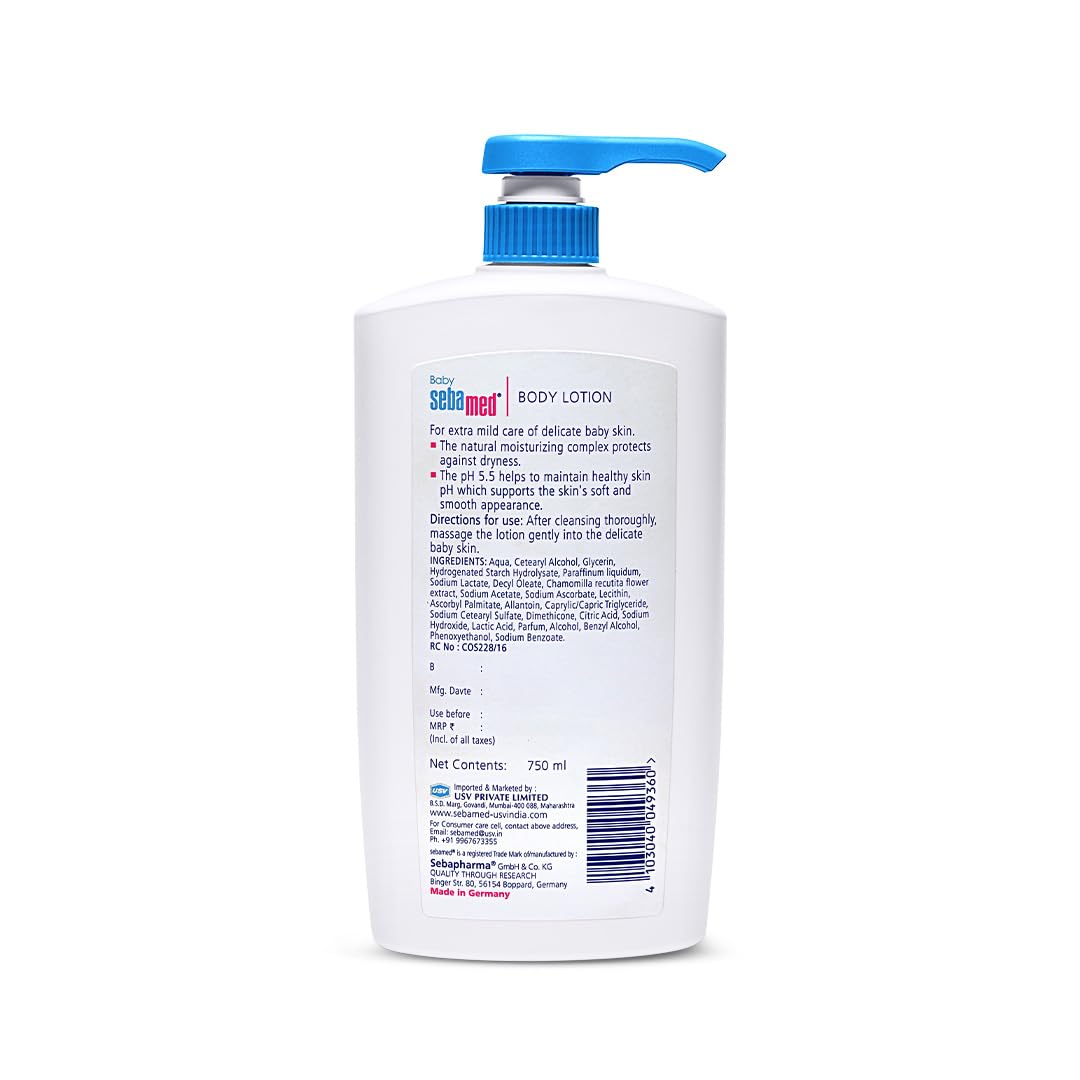 Sebamed Baby Body Lotion|pH 5.5|Vegan|750 ml