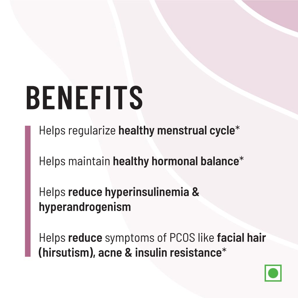 Zephivo Unived PCOS Management, 40:1 Ratio 2000mg Myo-Inositol to 50mg D-Chiro-Inositol with Natural Caronisitol®, for Acne, Facial Hair, Insulin Resistance (1 Month Supply capsules)