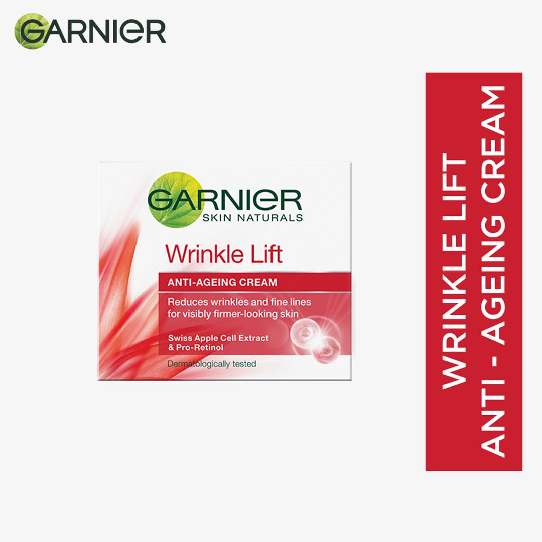 Garnier Skin Naturals, Anti-Ageing Cream, Moisturizing, Forming & Smoothing, Wrinkle Lift, 18 g