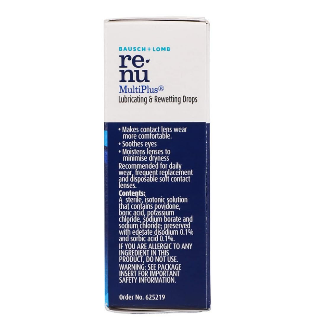 Bausch & Lomb Renu Multiplus Lubricating & Rewetting Drops, 8ml