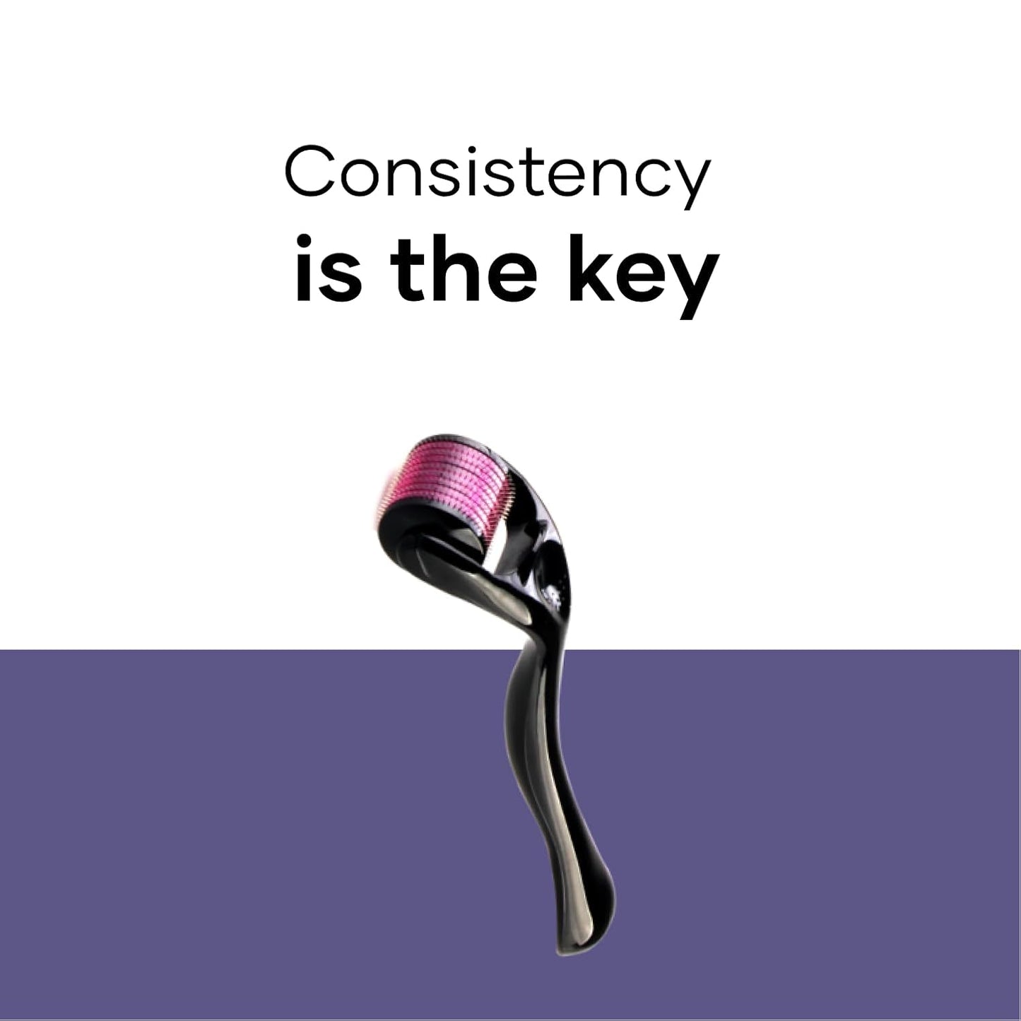 Saturn by GHC 0.5mm Derma Roller: 540 Titanium Micro Needles for Hair Growth & Hair Care | Minimize Hair Fall, Boost Follicle Stimulation | User-Friendly, Safe & Effective