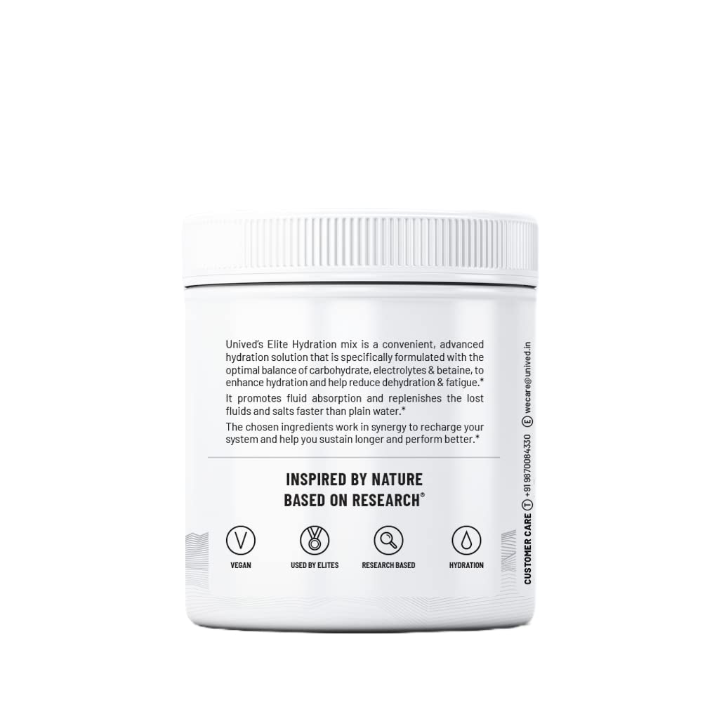 Zephivo Unived Elite Hydration Mix|Essential Electrolytes And Betaine For Optimal Hydration & Fluid Uptake|Hydration Multiplier|Low Calorie Hydration Drink|16 Servings - Liquid