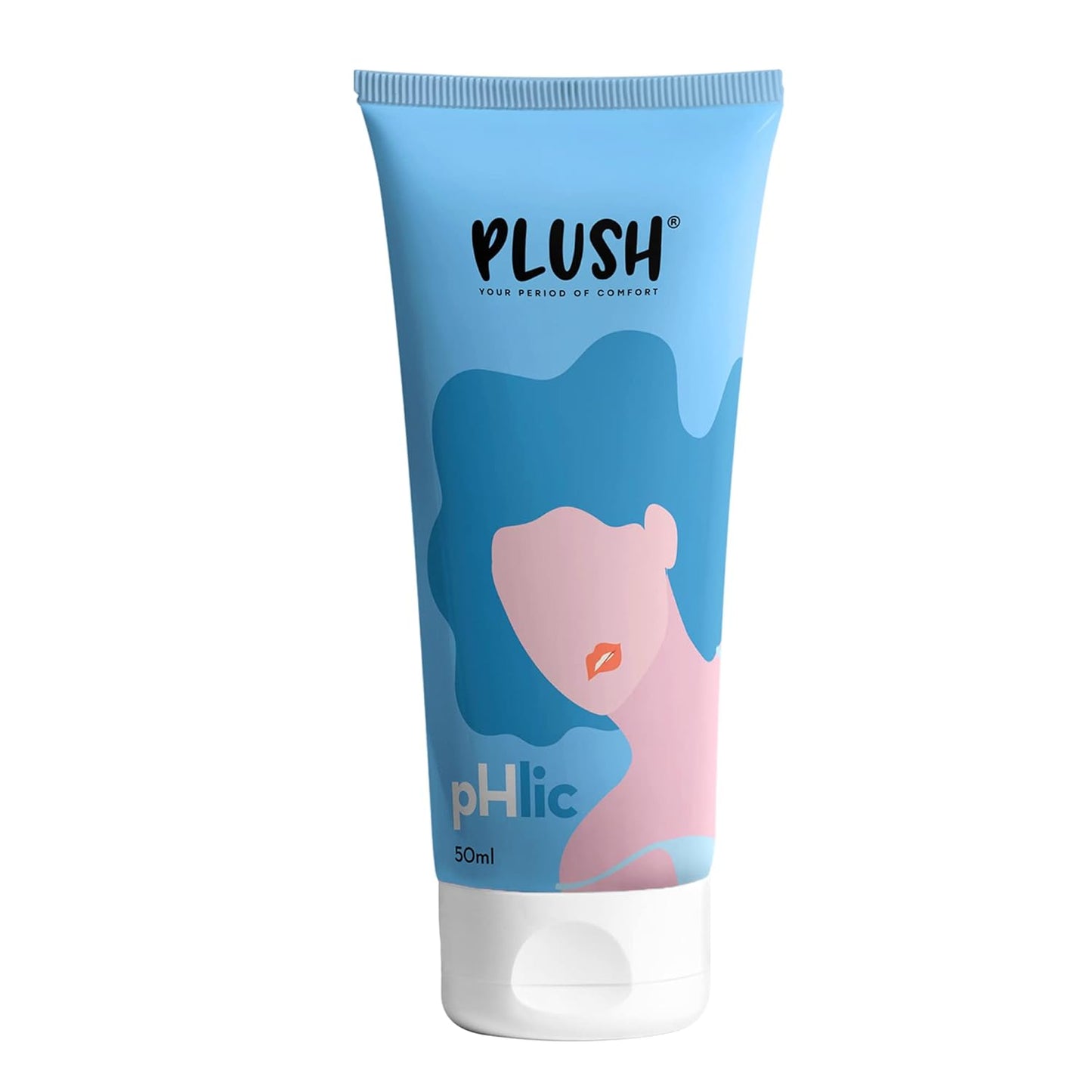 Plush pHlic Aloe Infused Personal Lubricant For Men & Women- Unflavoured, 50ml | Skin Friendly pH Balanced Lube Helps Prevents Dryness | Easy To Wash Off & Convenient For Use